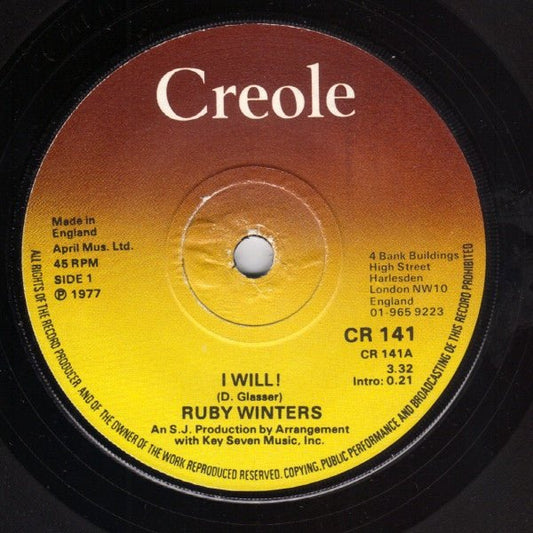 Ruby Winters - I Will! - laurelcanyonvinyl