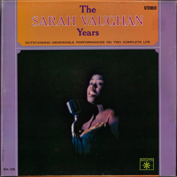 Sarah Vaughan - The Sarah Vaughan Years - laurelcanyonvinyl