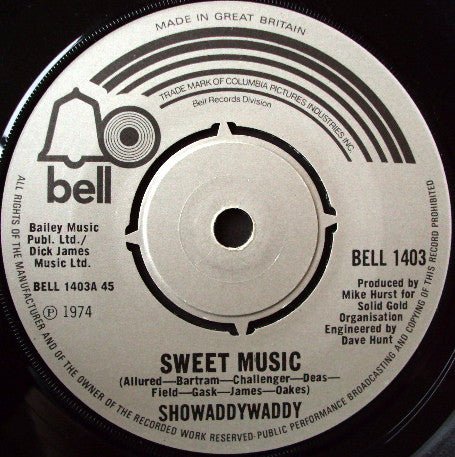 Showaddywaddy - Sweet Music - laurelcanyonvinyl