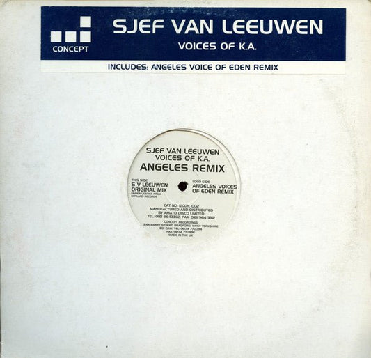 Sjef Van Leeuwen - Voices Of K.A. (Angeles Remix) - laurelcanyonvinyl