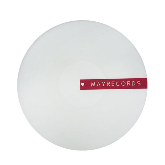 May Records 3mm Rubber 11" Turntable Mat w/ Label Recess CLEAR