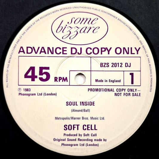 Soft Cell - Soul Inside - laurelcanyonvinyl