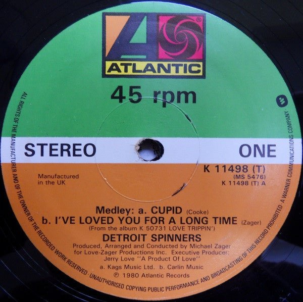 Spinners - Medley: Cupid / I've Loved You For A Long Time - laurelcanyonvinyl