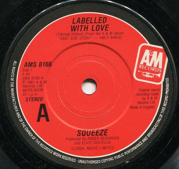Squeeze (2) - Labelled With Love - laurelcanyonvinyl