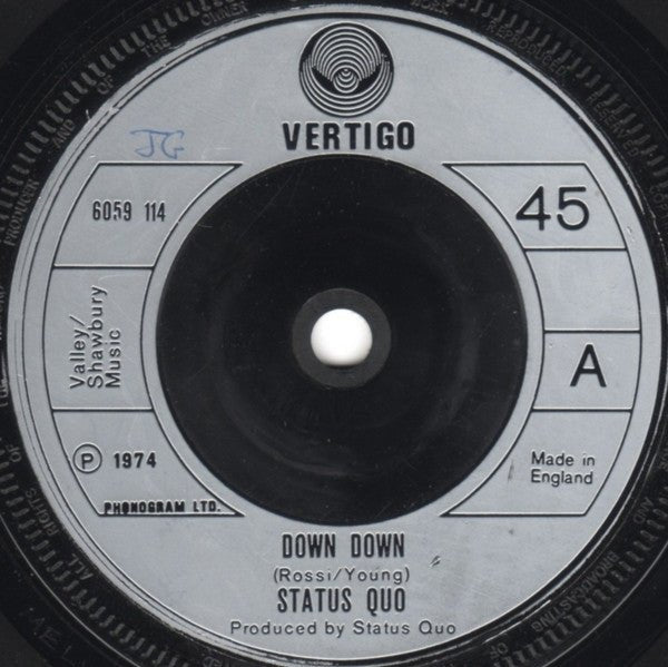 Status Quo - Down Down - laurelcanyonvinyl