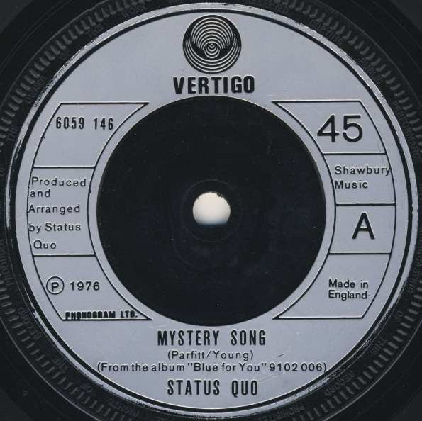 Status Quo - Mystery Song - laurelcanyonvinyl