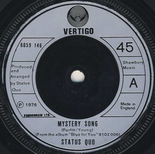 Status Quo - Mystery Song - laurelcanyonvinyl