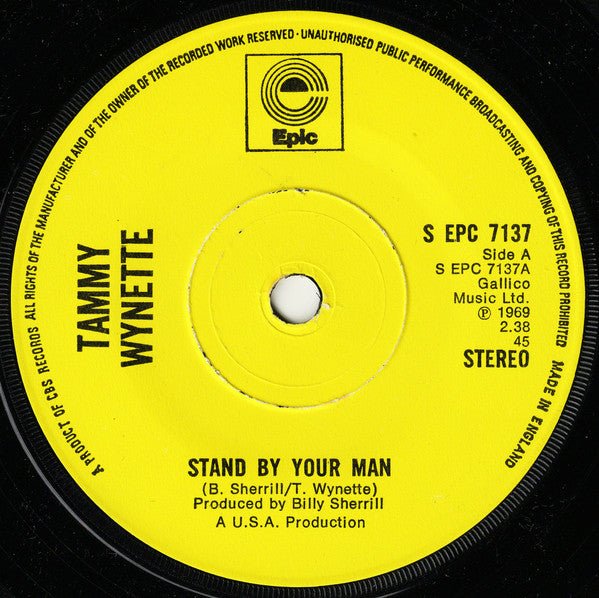Tammy Wynette - Stand By Your Man - laurelcanyonvinyl