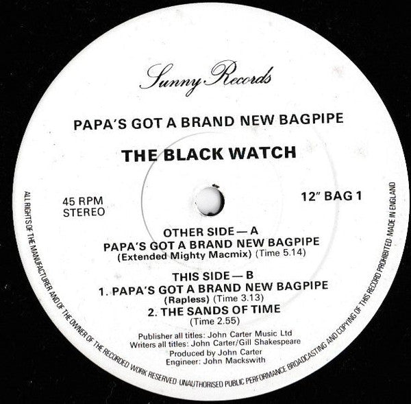The Band Of The Black Watch - Papa's Got A Brand New Bagpipe - laurelcanyonvinyl