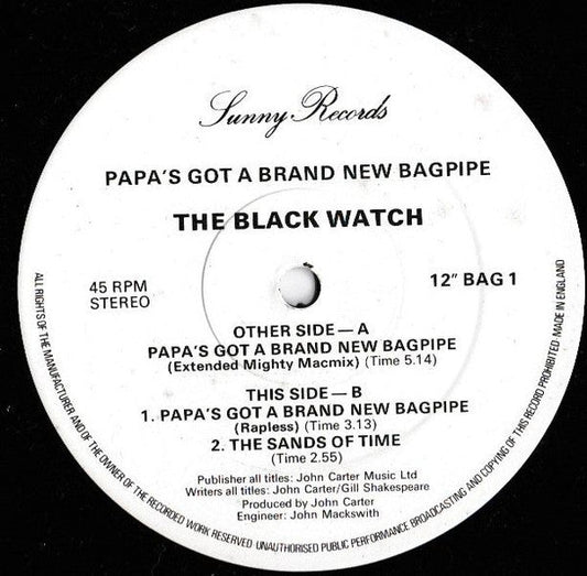 The Band Of The Black Watch - Papa's Got A Brand New Bagpipe - laurelcanyonvinyl