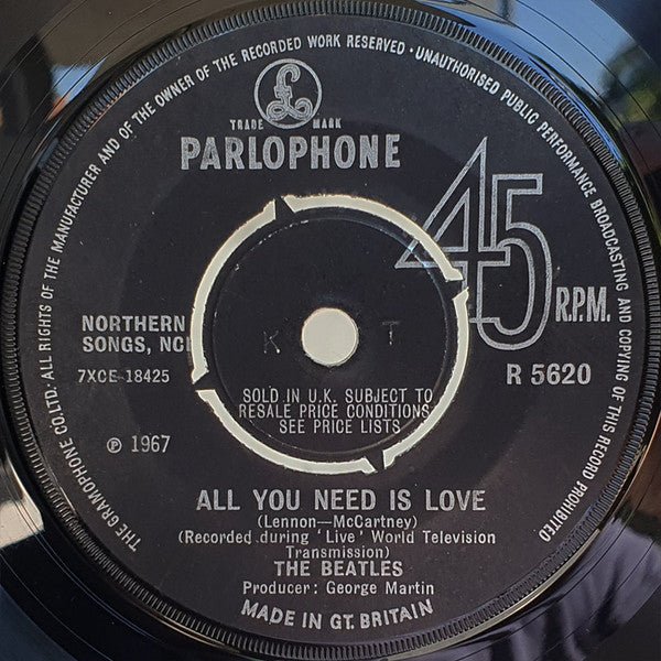 The Beatles - All You Need Is Love - laurelcanyonvinyl