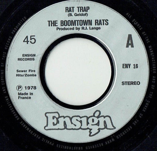 The Boomtown Rats - Rat Trap - laurelcanyonvinyl