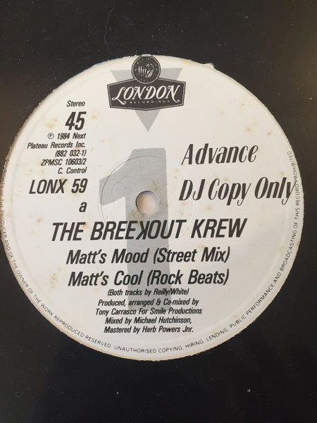 The Breekout Krew - Matt's Mood - laurelcanyonvinyl