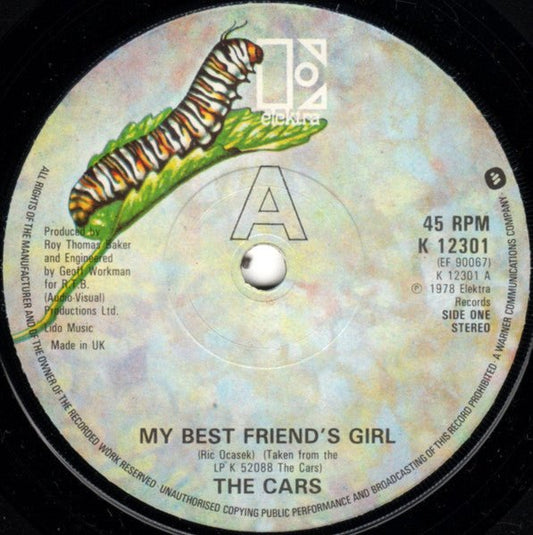 The Cars - My Best Friend's Girl - laurelcanyonvinyl