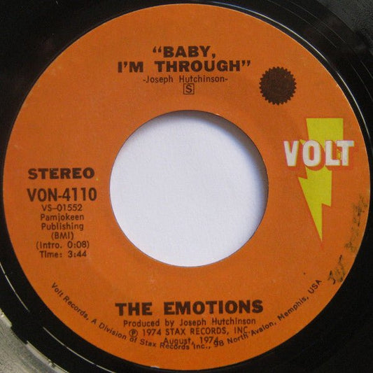 The Emotions - Baby, I'm Through / I Wanna Come Back - laurelcanyonvinyl