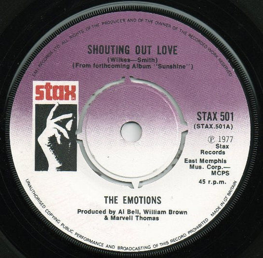 The Emotions - Shouting Out Love - laurelcanyonvinyl