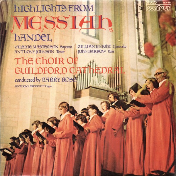 The Guildford Cathedral Choir, Georg Friedrich Händel - Highlights From Messiah - laurelcanyonvinyl