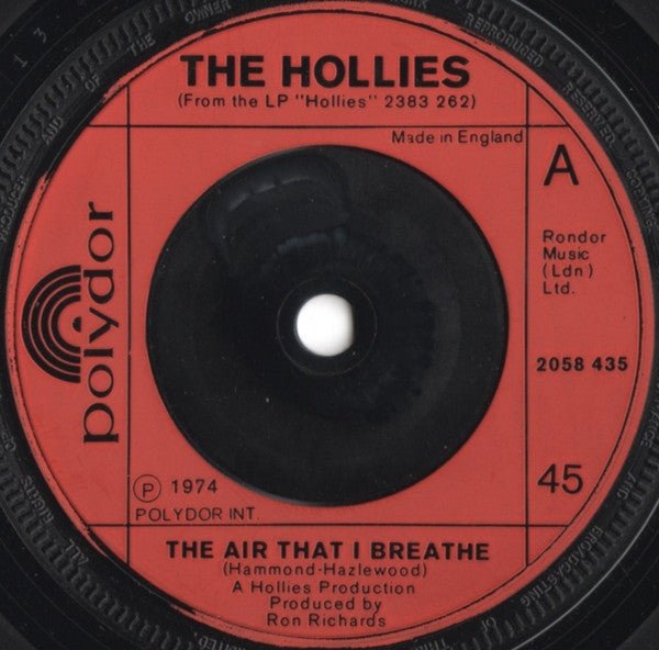 The Hollies - The Air That I Breathe - laurelcanyonvinyl