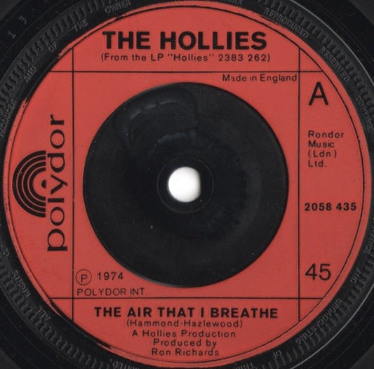 The Hollies - The Air That I Breathe - laurelcanyonvinyl