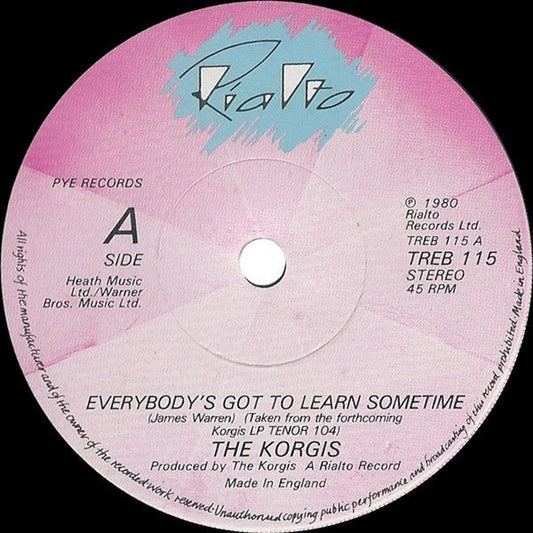 The Korgis - Everybody's Got To Learn Sometime - laurelcanyonvinyl