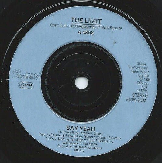 The Limit (2) - Say Yeah - laurelcanyonvinyl