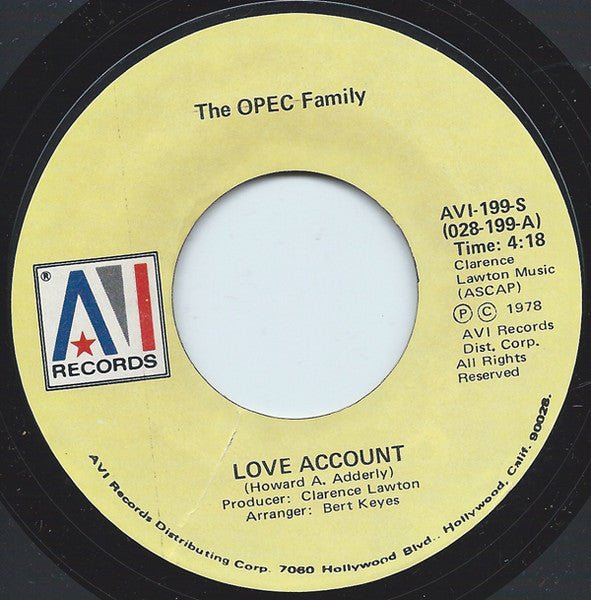 The OPEC Family - Love Account - laurelcanyonvinyl