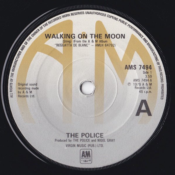 The Police - Walking On The Moon - laurelcanyonvinyl