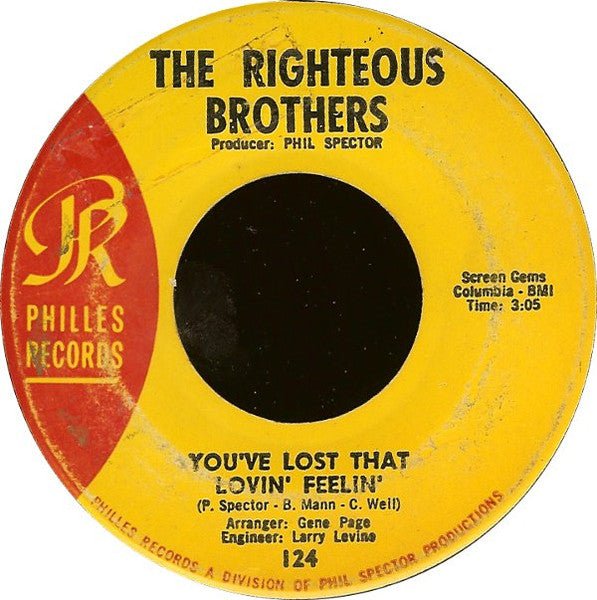The Righteous Brothers - You've Lost That Lovin' Feelin' - laurelcanyonvinyl