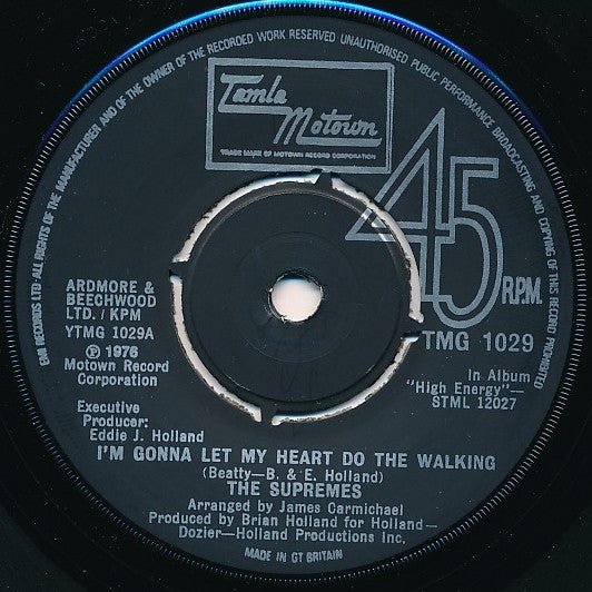 The Supremes - I'm Gonna Let My Heart Do The Walking - laurelcanyonvinyl