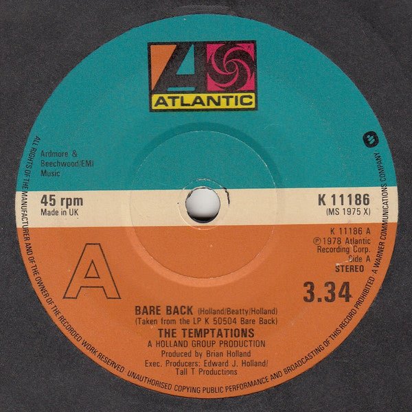 The Temptations - Bare Back - laurelcanyonvinyl
