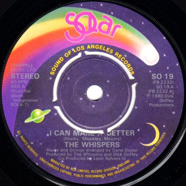 The Whispers - I Can Make It Better - laurelcanyonvinyl