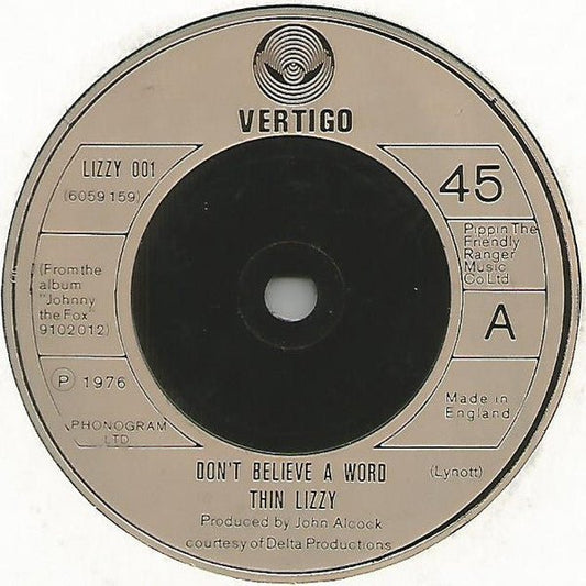 Thin Lizzy - Don't Believe A Word - laurelcanyonvinyl
