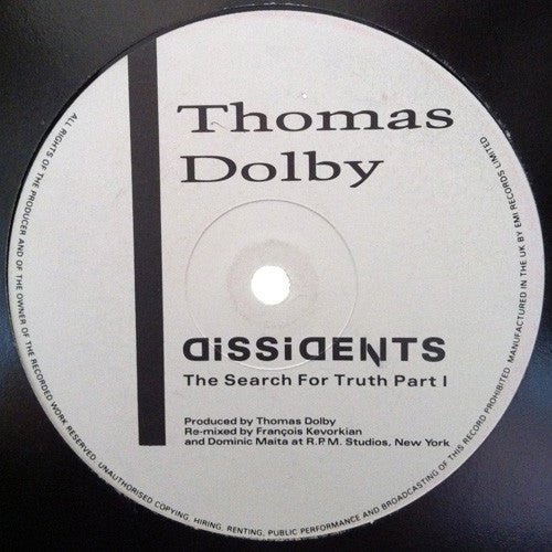 Thomas Dolby - Dissidents - laurelcanyonvinyl