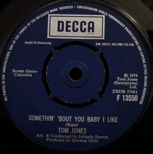 Tom Jones - Somethin' 'Bout You Baby I Like - laurelcanyonvinyl