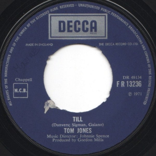 Tom Jones - Till - laurelcanyonvinyl
