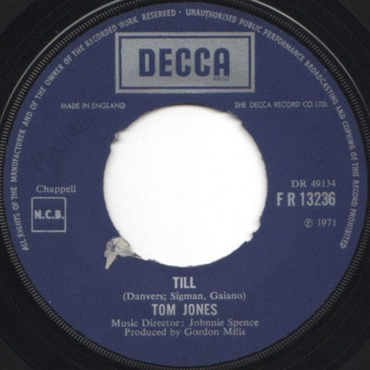 Tom Jones - Till - laurelcanyonvinyl