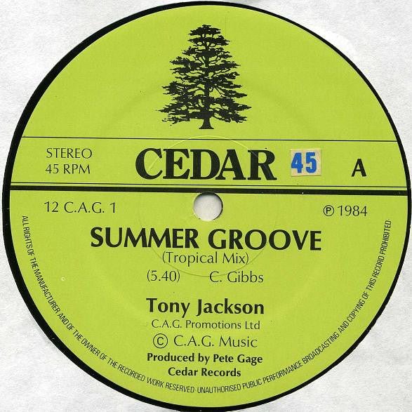 Tony Jackson - Summer Groove - laurelcanyonvinyl
