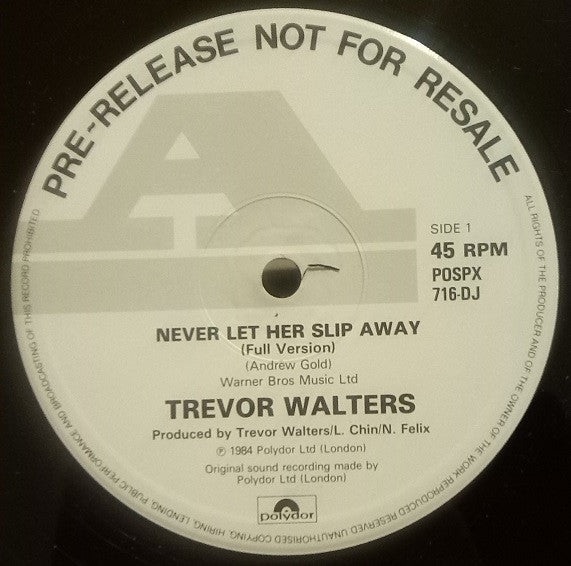Trevor Walters - Never Let Her Slip Away - laurelcanyonvinyl