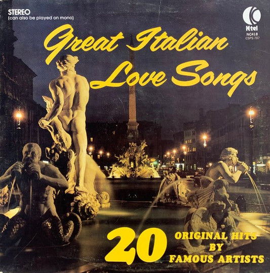 Various - Great Italian Love Songs - laurelcanyonvinyl
