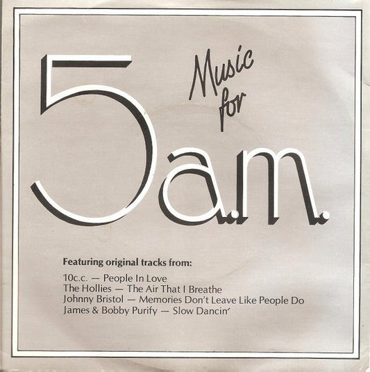 Various - Music For 5a.m. - laurelcanyonvinyl