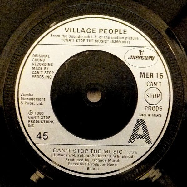 Village People - Can't Stop The Music - laurelcanyonvinyl