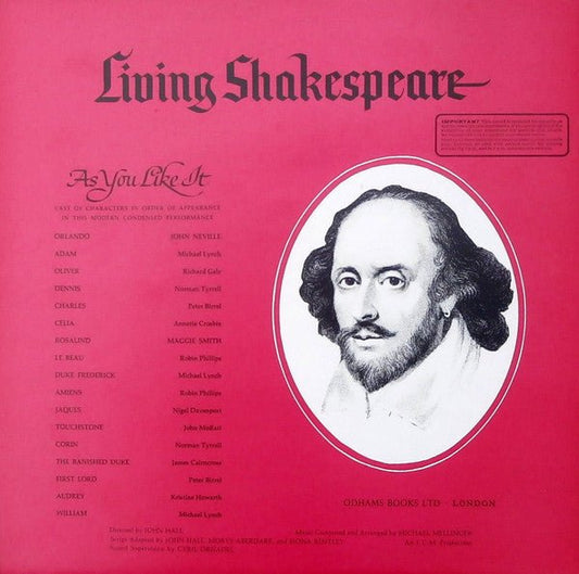 William Shakespeare - As You Like It - laurelcanyonvinyl