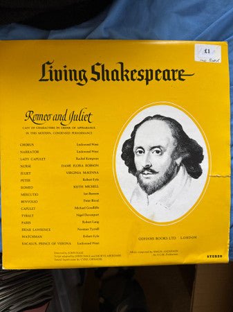 William Shakespeare - Romeo And Juliet - laurelcanyonvinyl
