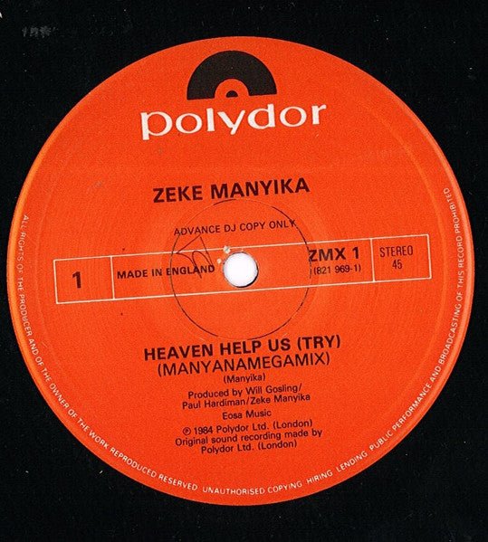 Zeke Manyika - Heaven Help Us (Try) - laurelcanyonvinyl
